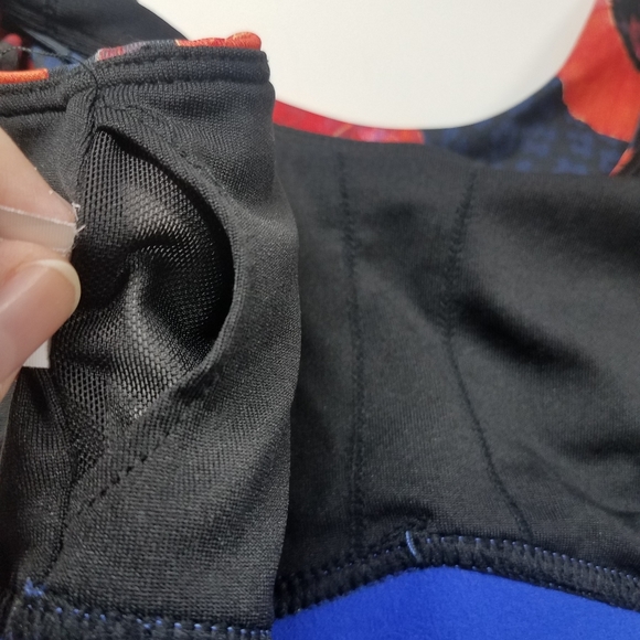 Poppy Flower Cute Floral Cheetah Sports Bra - Picture 8 of 8